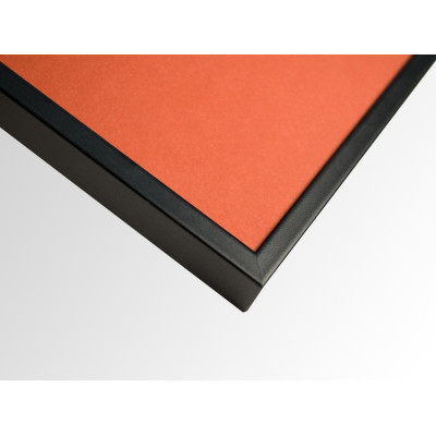 Frame 112, color - black matt, aluminum, rectangular 7 mm