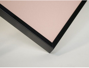 Frame 114, color - black gloss, aluminium, rectangular 7 mm