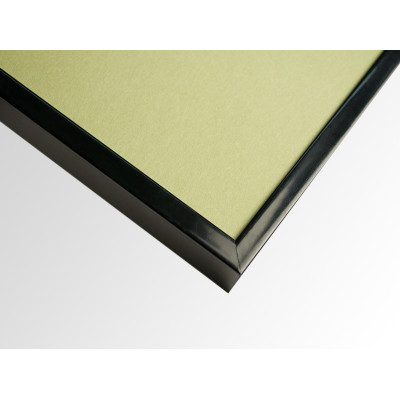 Frame 114, color - black gloss, aluminium, rectangular 7 mm