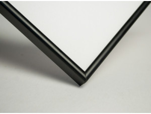 Frame 149, aluminum, color - black, baguette semicircular 7 mm