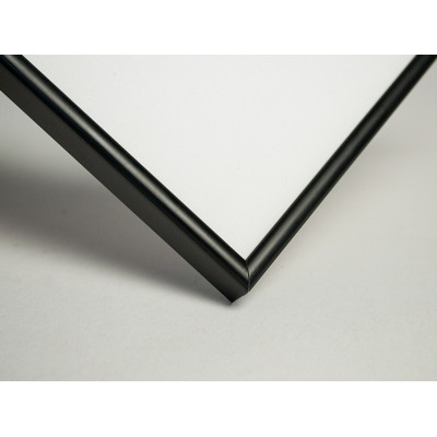 Frame 149, aluminum, color - black, baguette semicircular 7 mm Frame 149, aluminum, color - black, baguette semicircular 7 mm