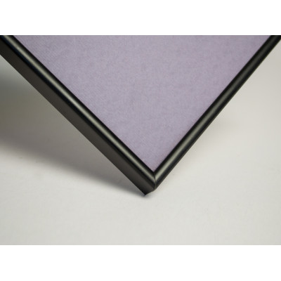 Frame 149, aluminum, color - black, baguette semicircular 7 mm