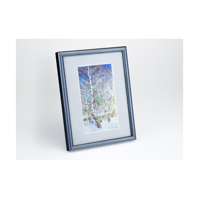 Frame 156, aluminum, color - gray motley, baguette semicircular 11 mm
