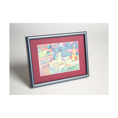 Frame 156, aluminum, color - gray motley, baguette semicircular 11 mm