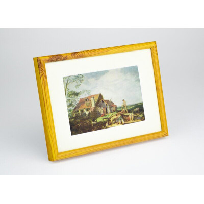 Frame 175, aluminium, color - light pine, semicircular baguette 11 mm
