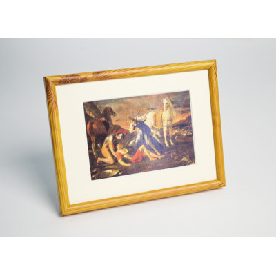 Frame 175, aluminium, color - light pine, semicircular baguette 11 mm