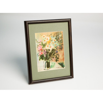 Frame 177, aluminium, color - wenge wood, semicircular baguette 11 mm