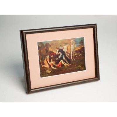 Frame 177, aluminium, color - wenge wood, semicircular baguette 11 mm