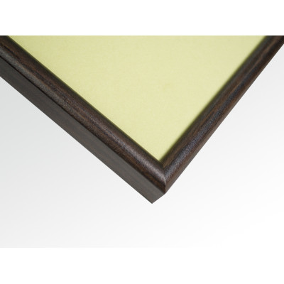 Frame 177, aluminium, color - wenge wood, semicircular baguette 11 mm Frame 177, aluminium, color - wenge wood, semicircular baguette 11 mm