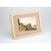 Frame 191, aluminium, color - light wood, semicircular baguette 11 mm