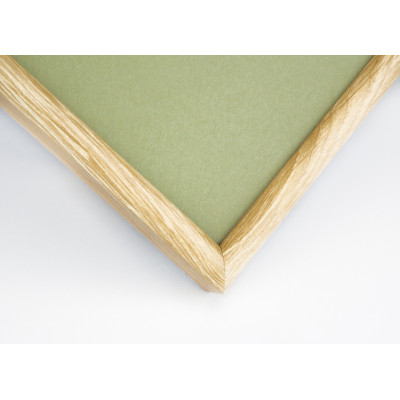 Frame 191, aluminium, color - light wood, semicircular baguette 11 mm