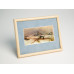 Frame 191, aluminium, color - light wood, semicircular baguette 11 mm