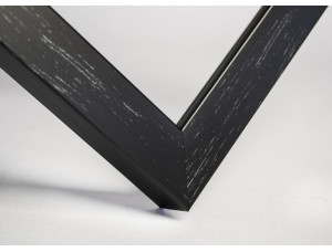 Frame 219, color - black vinyl with silver, rectangular 22 mm