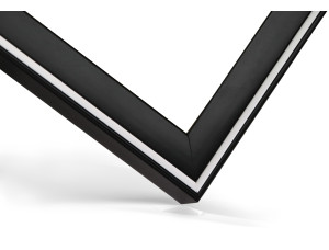 Frame 283, color - black with white stripe, high, 22 mm