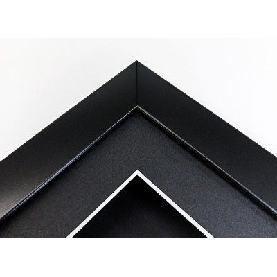 Frame 304, color - matte black, kyot 20 mm, distance between glass and back wall 25 mm