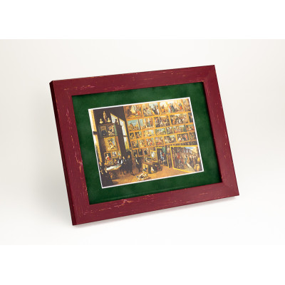 Frame 625, color - cherry, plastic, rectangular 22 mm