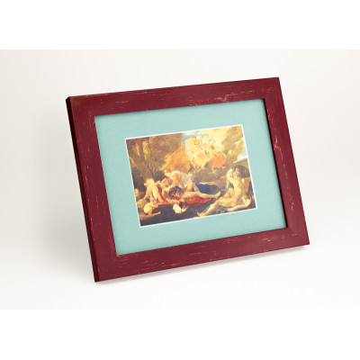 Frame 625, color - cherry, plastic, rectangular 22 mm