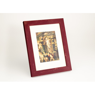 Frame 625, color - cherry, plastic, rectangular 22 mm