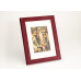 Frame 625, color - cherry, plastic, rectangular 22 mm