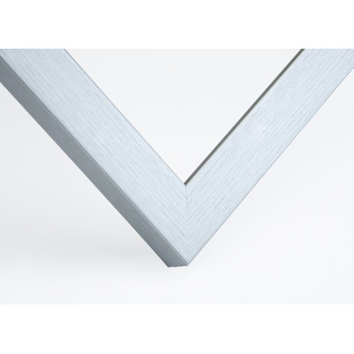 Frame 641, color - matte silver (satin), rectangular 22 mm