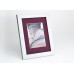 Frame 641, color - matte silver (satin), rectangular 22 mm