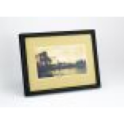 Frame 696, color - matt black, plastic, semicircular 14 mm