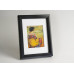 Frame 728, color - black matte, strict, wood, rectangular 21 mm