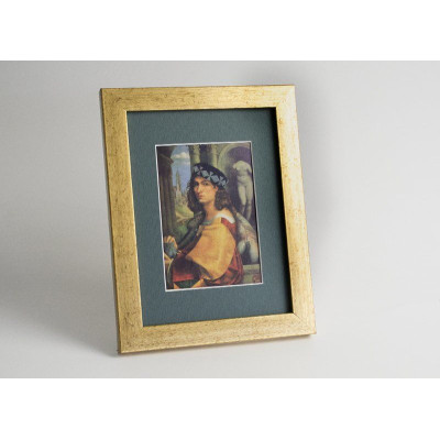 Frame 785, color - antique gold, rectangular 22 mm