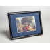 Frame 829, aluminum, color - black glossy, baguette semicircular 11 mm