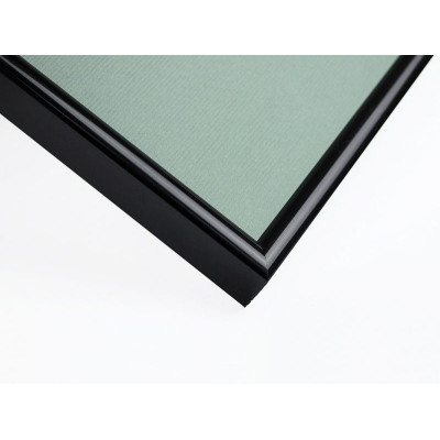 Frame 829, aluminum, color - black glossy, baguette semicircular 11 mm Frame 829, aluminum, color - black glossy, baguette semicircular 11 mm