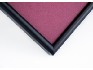 Custom frame size, aluminum, color - matt black, baguette 830 semicircular 11 mm
