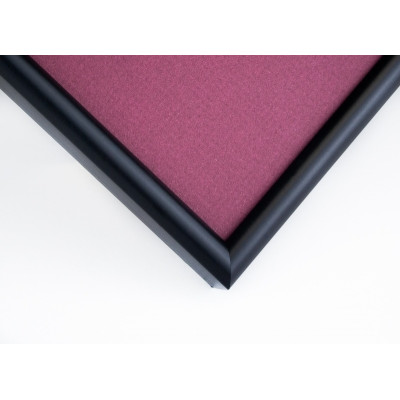 Custom frame size, aluminum, color - matt black, baguette 830 semicircular 11 mm