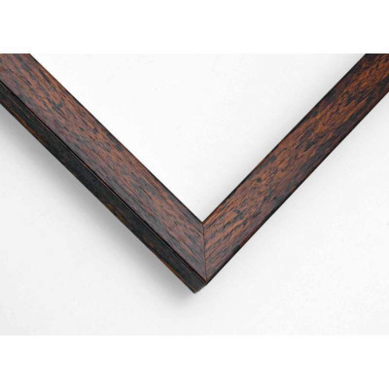 Frame 918, color - red wood, rectangular 15 mm | ramka.ua